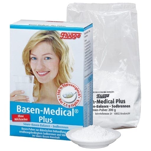 Disorders of acid - base balance, heartburn, FLÜGGE base medical plus base powder - UKDorf 