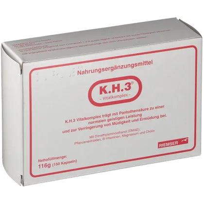 DMAE, Deanol, choline, ginkgo extract, ginseng extract, KH3 vital complex - UKDorf 