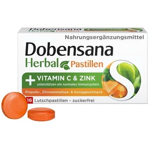DOBENSANA Herbal Honey Blend Vit.C & Zinc Pastiles - UKDorf 