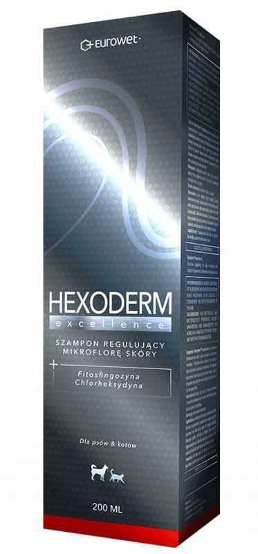 Dog antibacterial shampoo, CAT, Hexoderm - UKDorf 