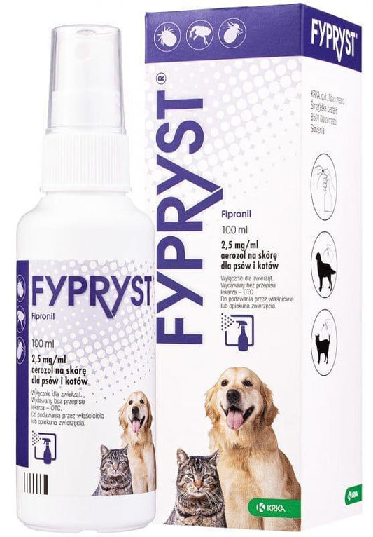 Dog fleas and lice, best lice treatment for cats, Fyprist spray - UKDorf 