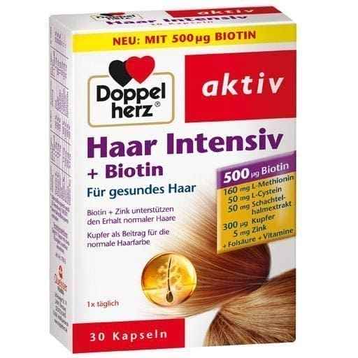 DOPPELHERZ biotin for hair Intensive Capsules