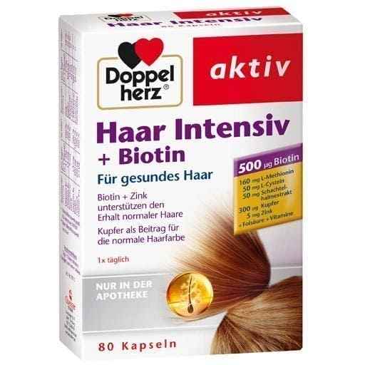 DOPPELHERZ biotin for hair Intensive Capsules