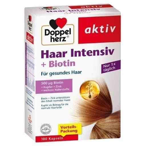 DOPPELHERZ biotin for hair Intensive Capsules