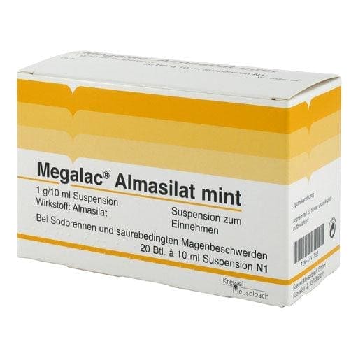 Duodenal ulcers, - heartburn, MEGALAC Almasilate Mint Suspension - UKDorf 