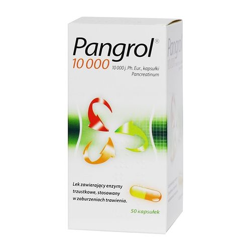 dyspepsia, PANGROL 10000 X 50, exocrine pancreatic insufficiency disorder
