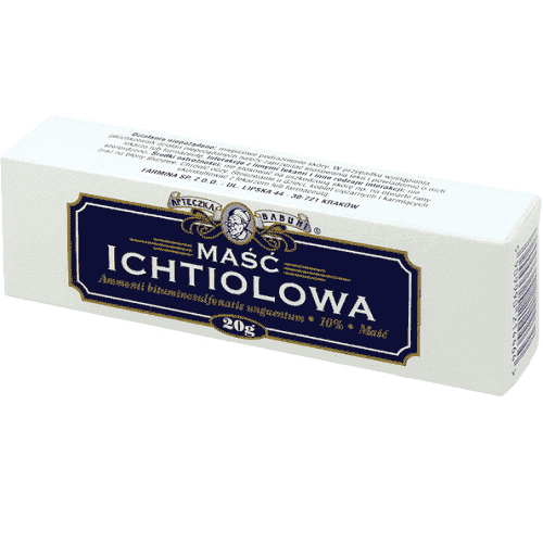 Eczema skin treatment, furunculosis, acne, Ichthyol ointment - UKDorf 