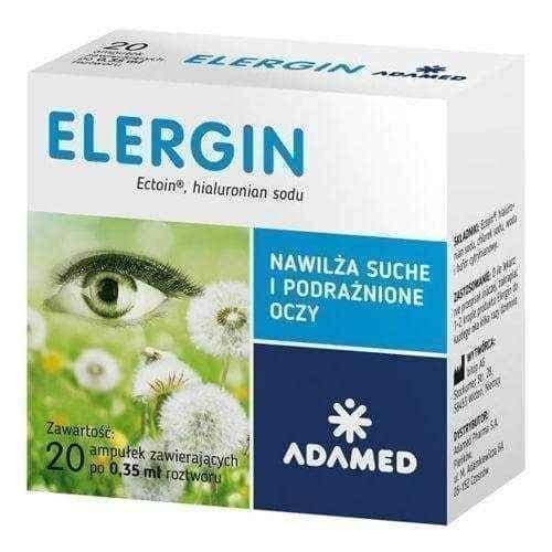 Elergin eye drops x 20 ampoules UK