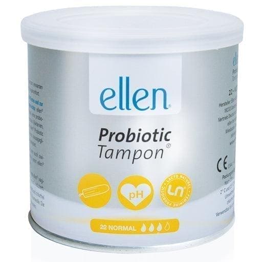 ELLEN Probiotic Tampon regular value pack lactic acid bacteria, natural vaginal flora - UKDorf 