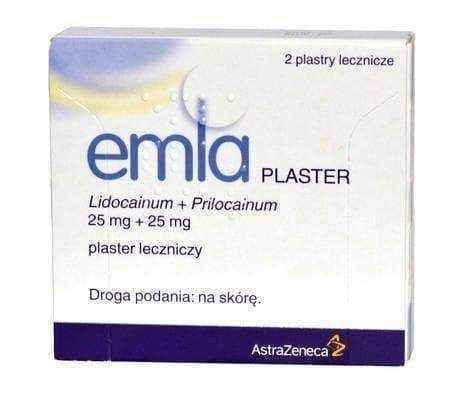 Emla. Medicinal plaster x 2 pieces, healing patch