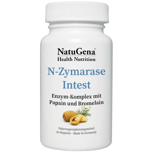 Enzyme complex, papain, bromelain, N-ZYMARASE Intest capsules - UKDorf 