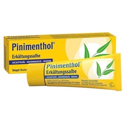 Eucalyptus, pine needle oil, menthol, PINIMENTHOL cold ointment - UKDorf 