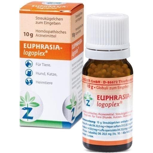 EUPHRASIA-LOGOPLEX globules vet. dog viral, bacterial infectious diseases, colds, cat flu - UKDorf 