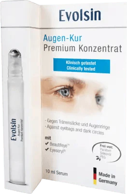 EVOLSIN Eye Treatment Premium Concentrate, key active ingredients anti aging - UKDorf 
