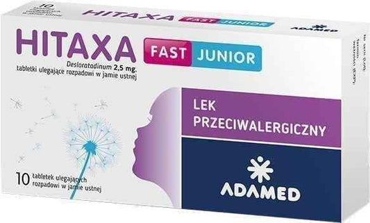 Fast Hitaxa Junior, oral cavity, allergic rhinitis in children