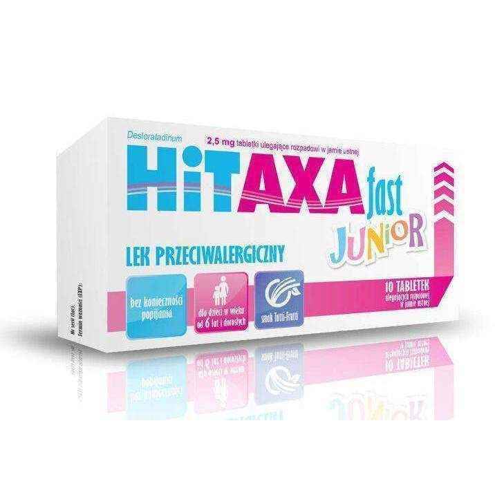 Fast Hitaxa Junior, oral cavity, allergic rhinitis in children