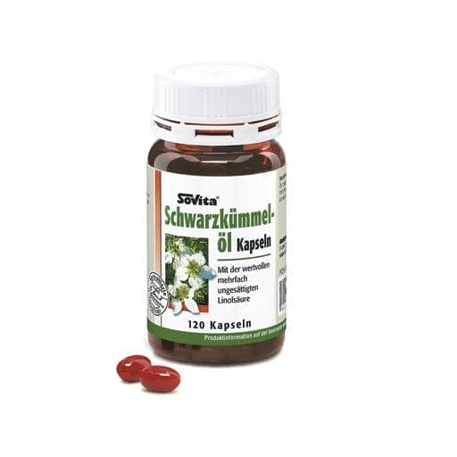 fatty acids linoleic and oleic acid, SOVITA black cumin oil capsules - UKDorf 
