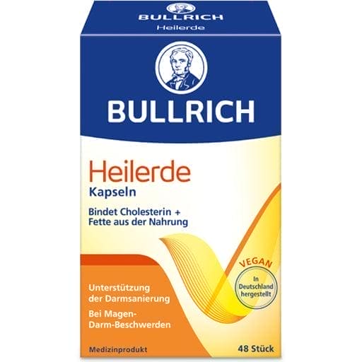Feeling of pressure in stomach, flatulence, diarrhea, BULLRICH Healing Earth Capsules - UKDorf 