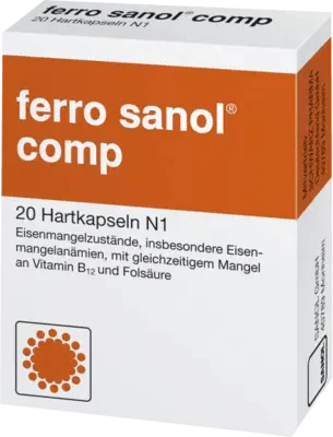 FERRO SANOL, iron(ii) sulfate, folic acid, vitamin B12, iron deficiency anemia - UKDorf 