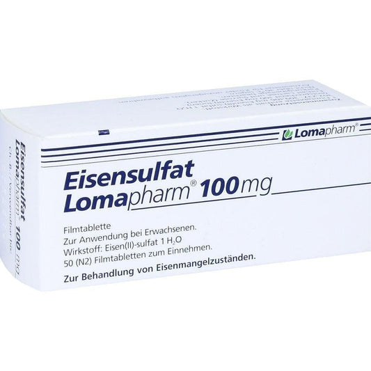 Ferrous sulphate tablets 100mg, treating iron deficiency UK