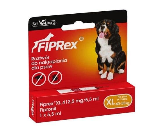 Fiprex XL Spot on supplies, spots on head for dogs 40-55 kg - UKDorf 