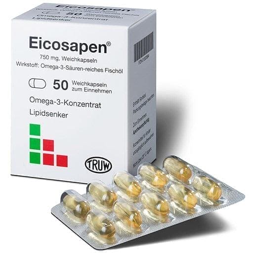 Fish oil rich in omega-3 acids, EICOSAPEN soft capsules - UKDorf 