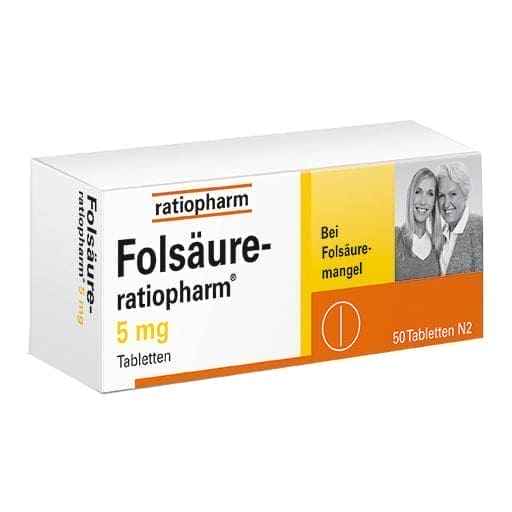 Folic acid deficiency, folic acid foods, RATIOPHARM 5 mg tablets