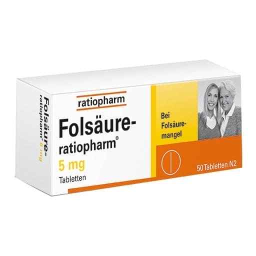 Folic acid deficiency, folic acid foods, RATIOPHARM 5 mg tablets