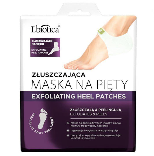 Foot and heel peeling mask, L'BIOTICA Exfoliating heel mask 18 g - UKDorf 