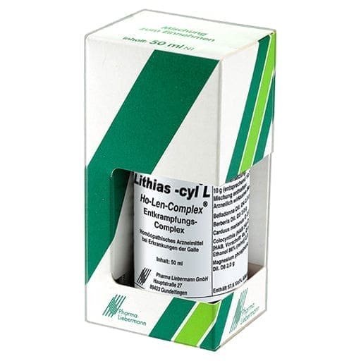 Gallbladder spasm, gallbladder pain, LITHIAS-cyl L Ho-Len-Complex drops - UKDorf 