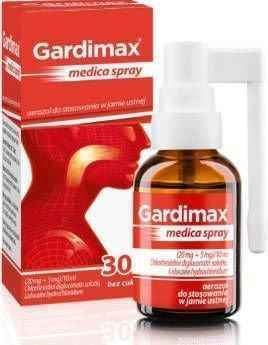 GARDIMAX MEDICA Spray 30ml, Children from 30 months+ throat infection