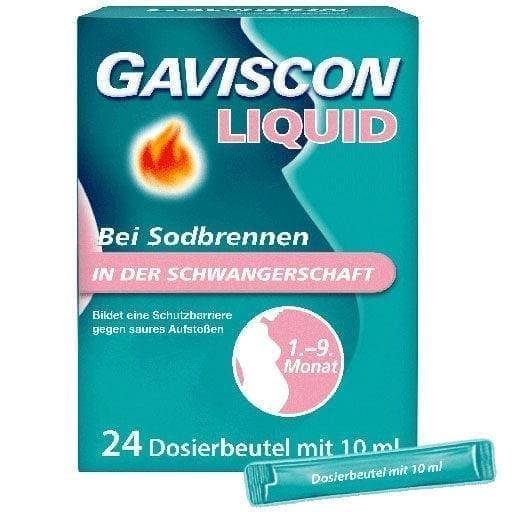 GAVISCON Liquid 24X10 ml, heartburn during early pregnancy - UKDorf 
