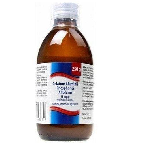 Gelatum Aluminii phosphorici milk, stomach ulcers, duodenal ulcers UK