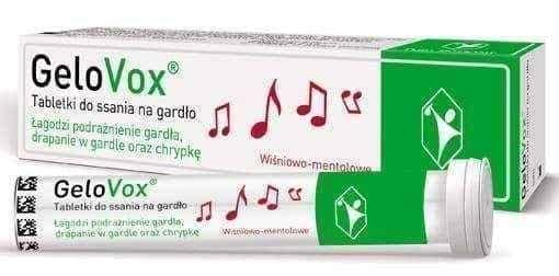 Gelovox cherry-menthol flavor x 10 lozenges UK