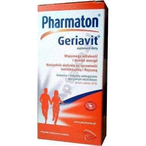 Geriavit Vitality x 30 capsules, essential minerals, multivitamins UK