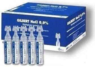 Gilbert NaCl 0.9% 100 x 5ml ampoules, treatment of ear, eye and nose
