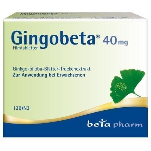 GINGOBETA 40 mg, mild forms of dementia, ginkgo leaf UK