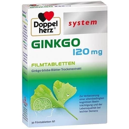 Ginkgo 120 mg, Ginkgo biloba system film-coated tablets - UKDorf 