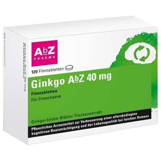Ginkgo biloba, GINKGO AbZ 40 mg film-coated tablets - UKDorf 