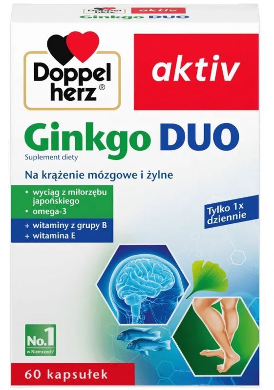 Doppelherz Ginkgo Duo x 60 capsules