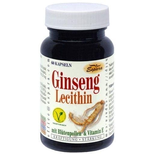 GINSENG LECITHIN, bee pollen and vitamin E, Capsules - UKDorf 