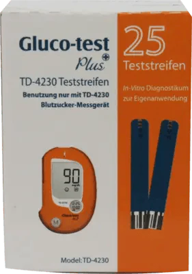 GLUCO TEST Plus blood glucose test strips - UKDorf 