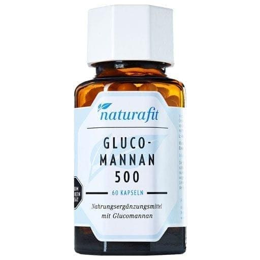 Glucomannan, NATURAFIT 500 capsules, konjac glucomannan - UKDorf 