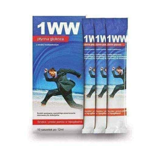 Glucose liquid 1WW strawberry flavor 12ml x 10 sachets UK