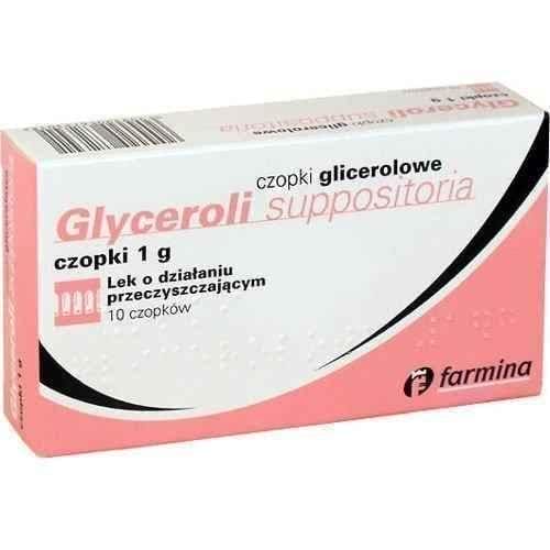 GLYCERINE SUPPORTS 1g x 10 pcs, suppositories UK