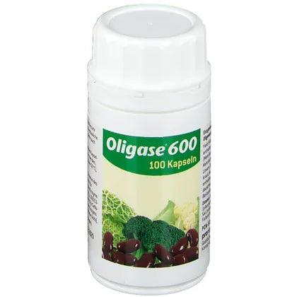 grains, vegetables, legumes, enzymes, alpha-galactosidase, OLIGASE 600 capsules - UKDorf 