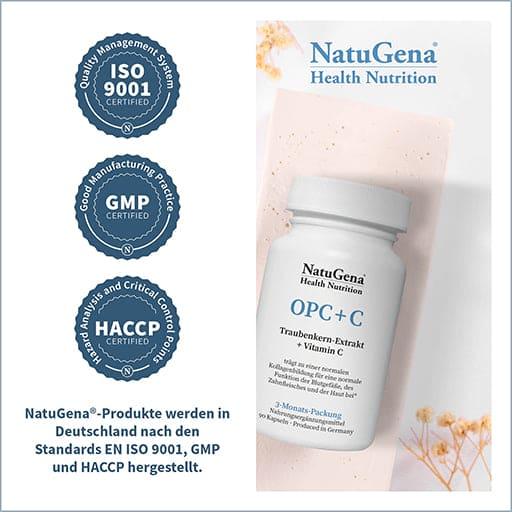 Grape seed extract + vitamin C, OPC+C capsules - UKDorf 
