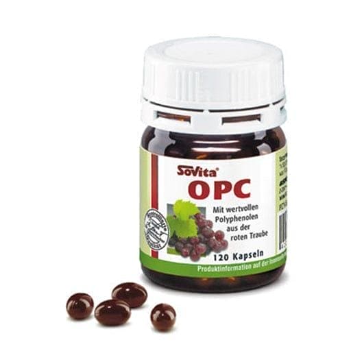 grape seed, polyphenols from red grapes, SOVITA OPC capsules - UKDorf 