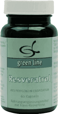 Green line, RESVERATROL CAPSULES, root of japanese knotweed - UKDorf 