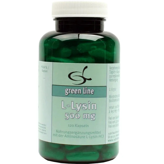 green line NUTRITHEKE L-Lysine 500 mg 120 pcs